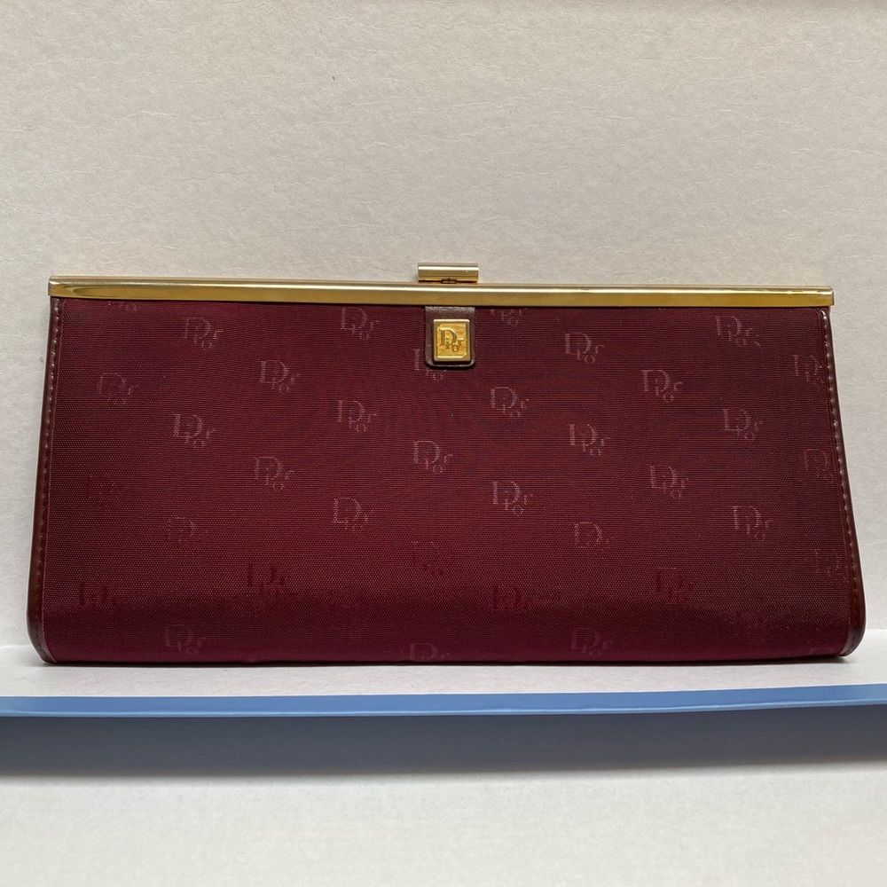 Christian Dior Diorissimo Frame logo Clutch - Picture 2 of 12